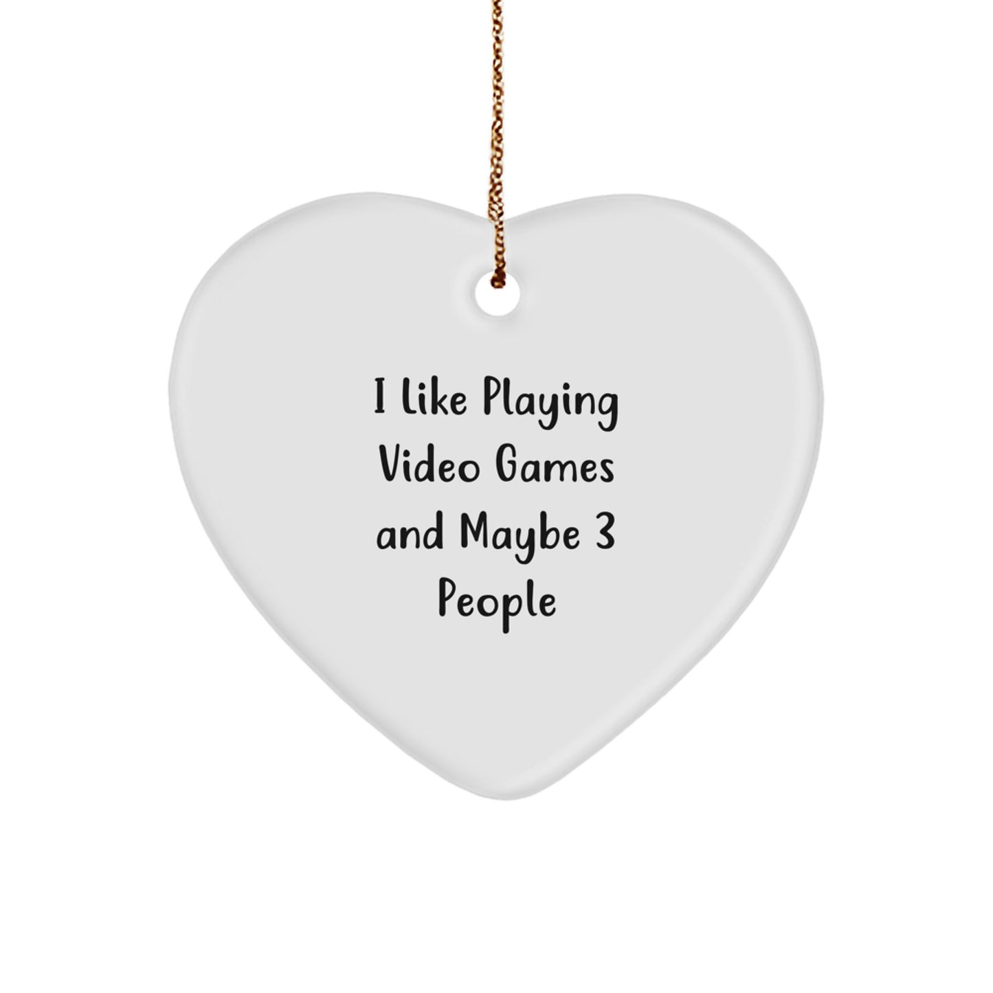 Funny Video Games Heart Ornament Gifts from Men to Friends - Image 1