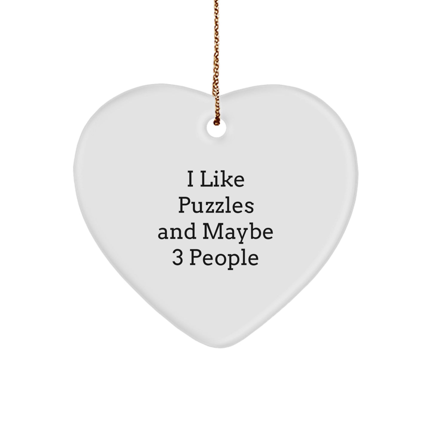 Funny Puzzles Lover Gifts from Friends or Family for Men and Women This Christmas Unique Ornament - Image 1