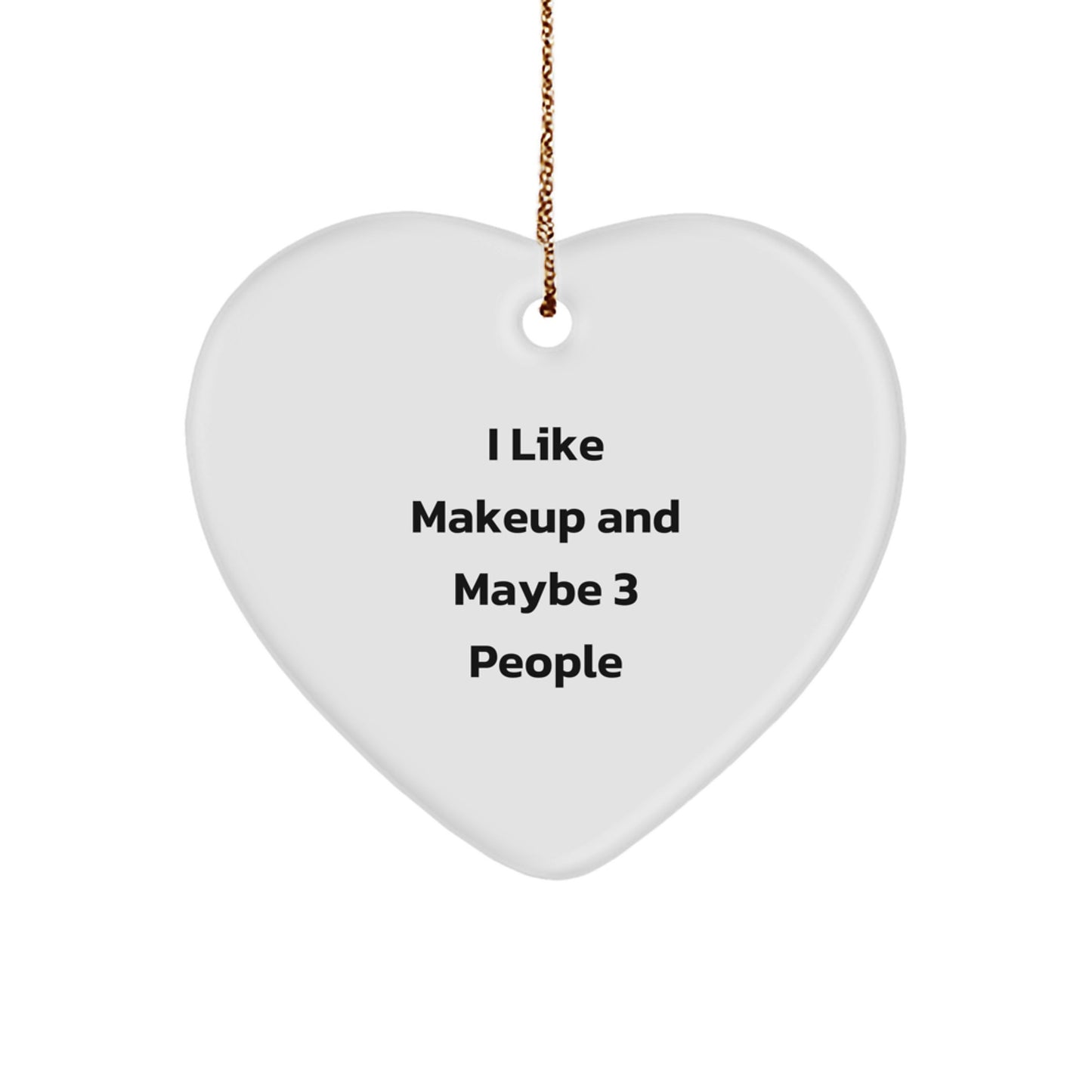 Funny Makeup Lover Gifts from Friends for Women Christmas Unique Ornaments - Image 1