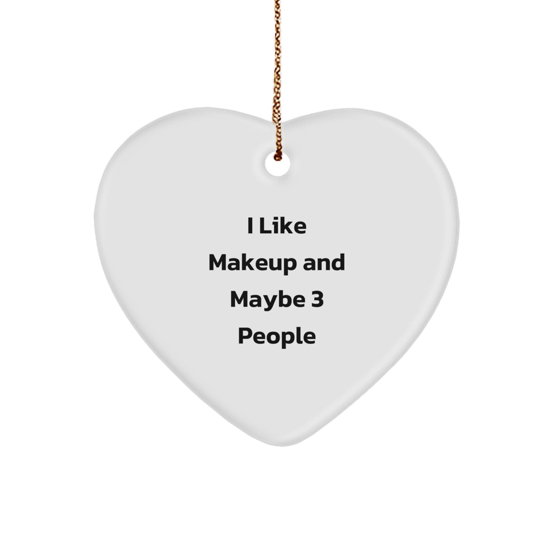 Funny Makeup Lover Gifts from Friends for Women Christmas Unique Ornaments - Image 1