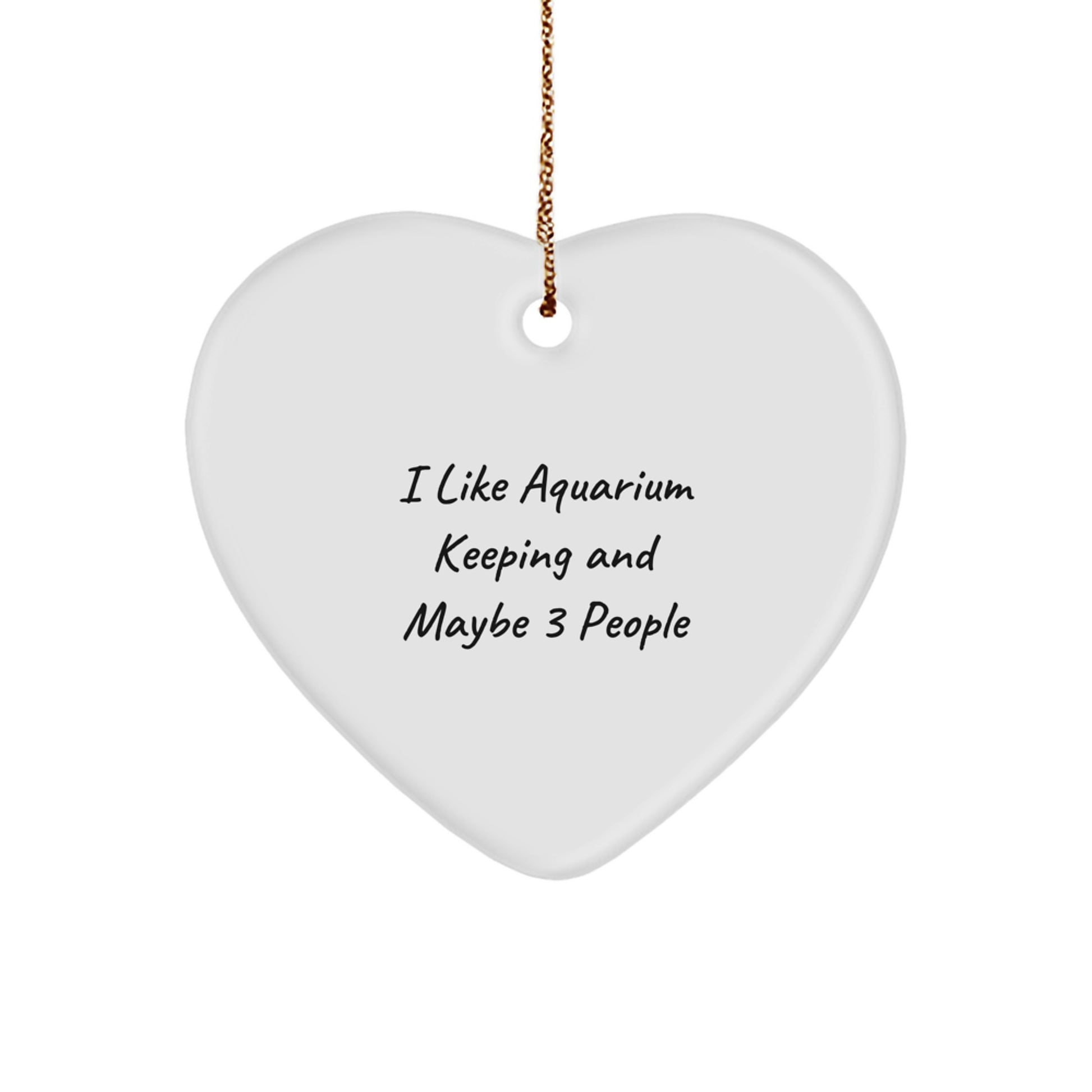 Funny Aquarium Keeping Heart Ornament Gifts from Friends for Aquarium Keeping Enthusiasts - Unique Christmas Decorations - Image 1