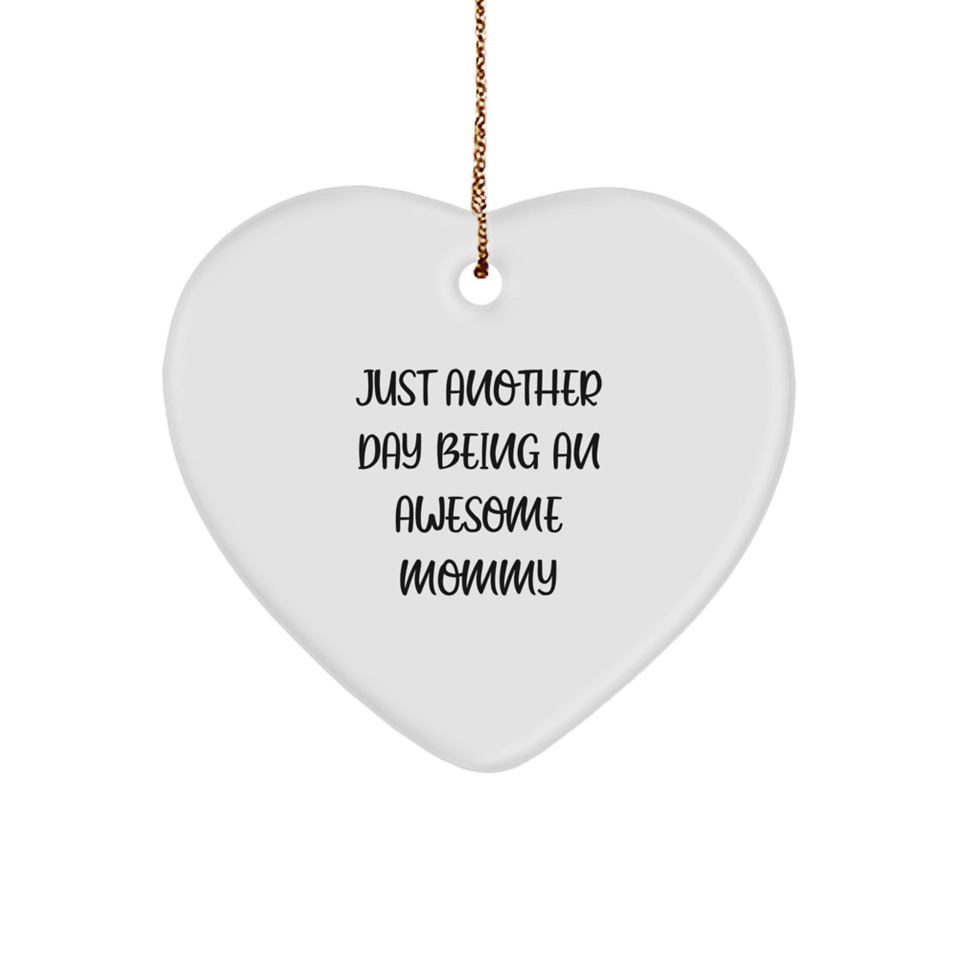 Heartfelt Mommy Gifts from Family Members, Funny Mommy Heart Ornament for Christmas Unique Gifts - Image 1