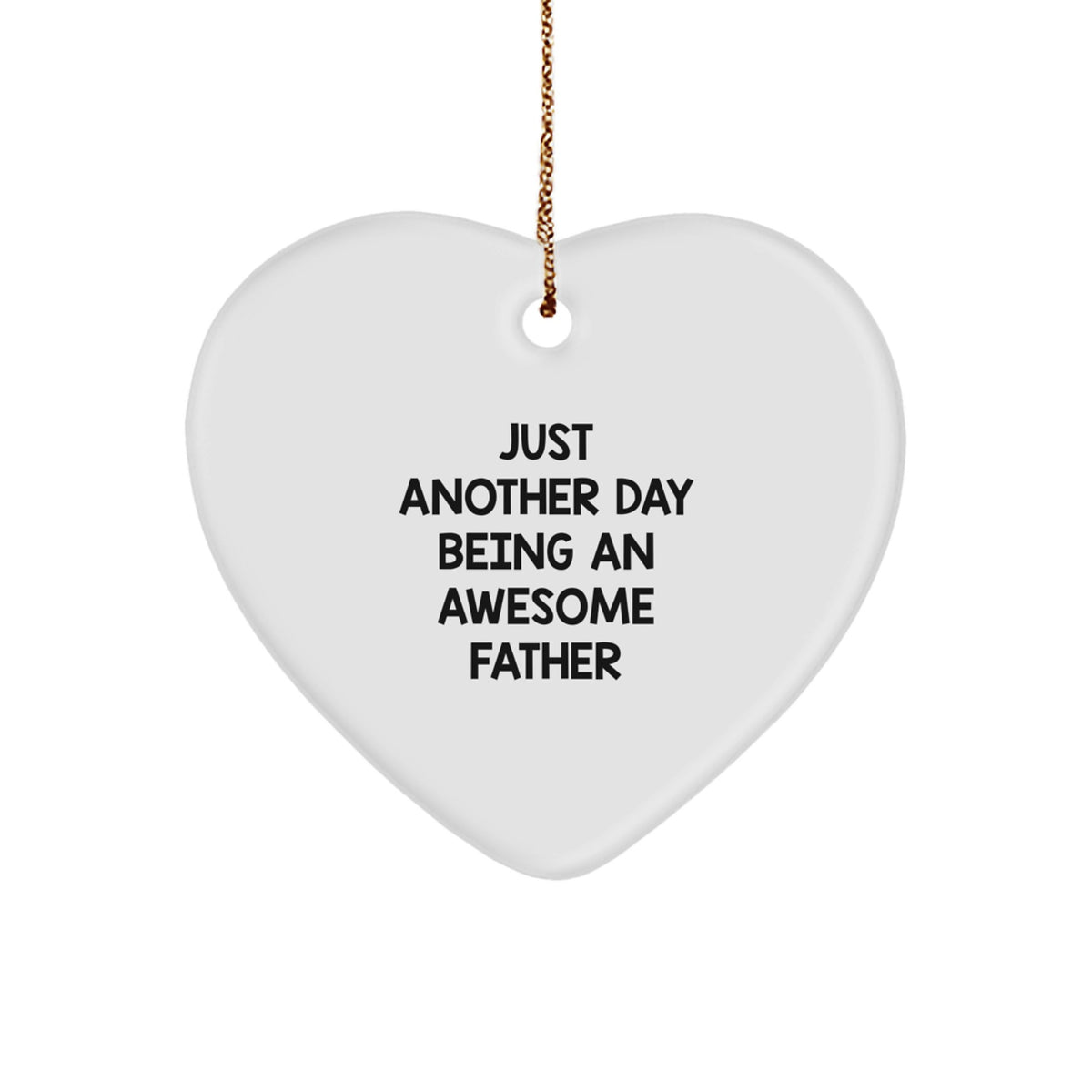 Father Heart Ornament Christmas Gift for a Husband Idea Celebrate - Image 1