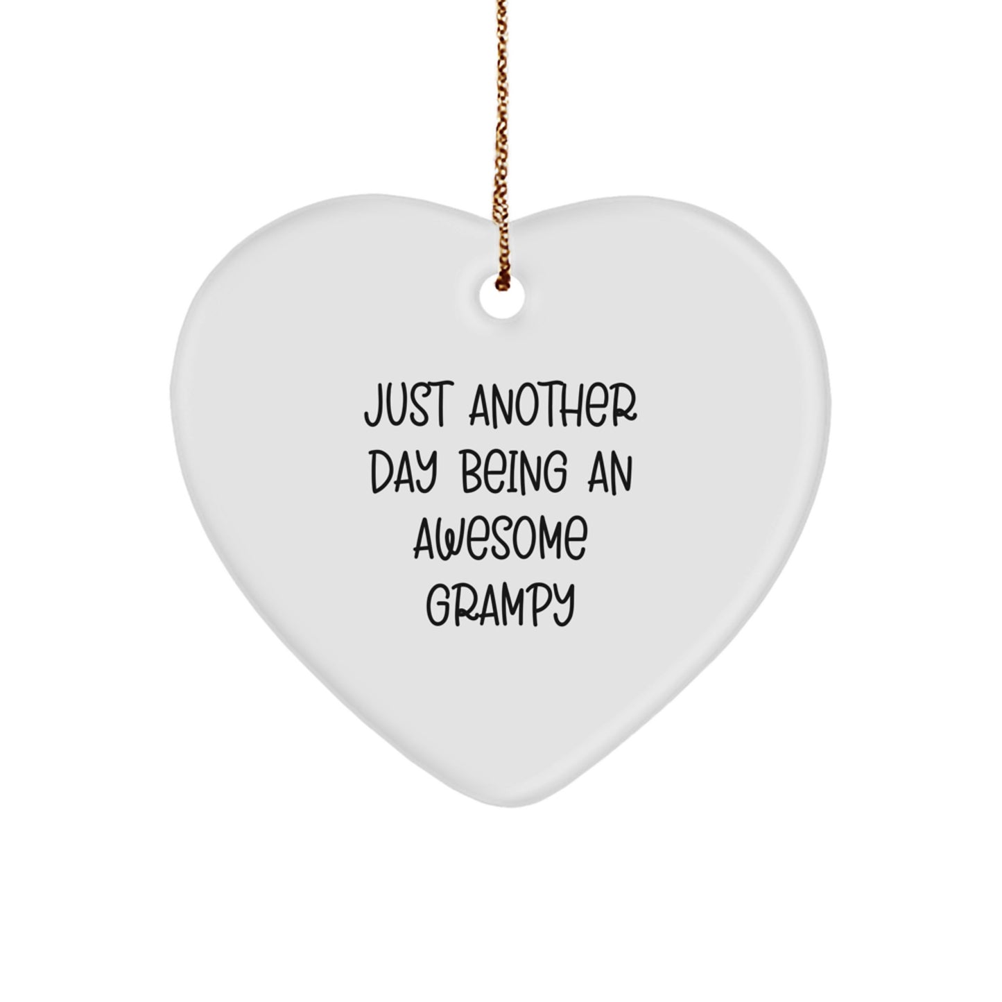 Grampy's Heartwarming Ornament, Gifts from Family for Awesome Grampy Men, Christmas Unique Gifts - Image 1
