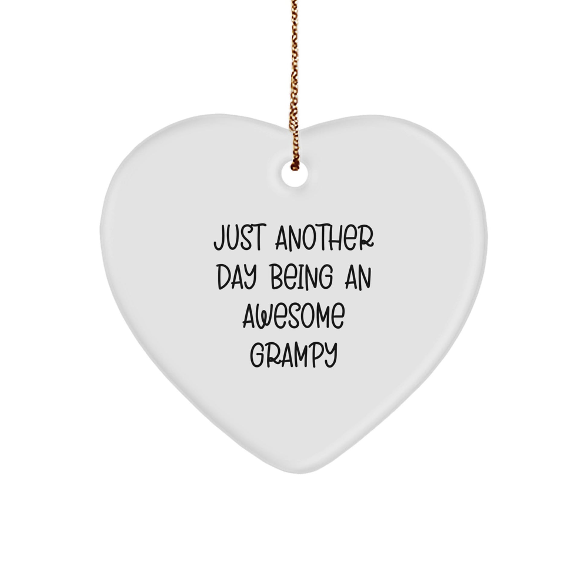 Grampy's Heartwarming Ornament, Gifts from Family for Awesome Grampy Men, Christmas Unique Gifts - Image 1