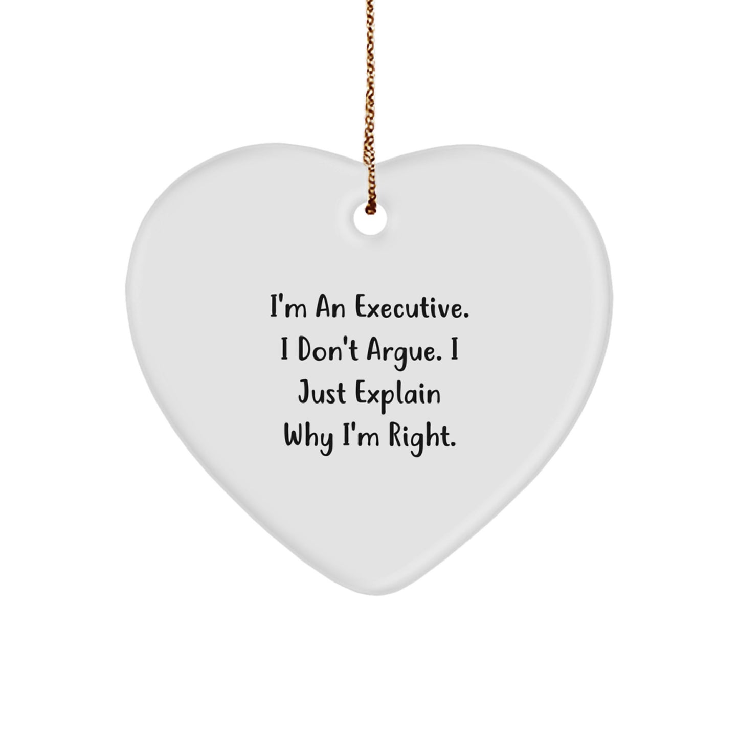 Executive Keepsake Christmas Ornament for Him Gift - Image 1