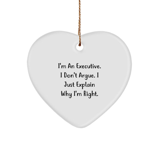 Executive Keepsake Christmas Ornament for Him Gift - Image 1