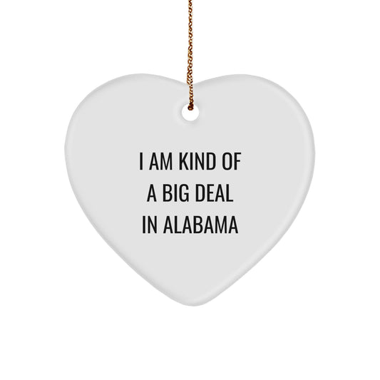 Funny Heart Ornaments Gifts from Alabama Men, Women, Friends, Coworkers, Family - I'm Kind Of A Prime Selection Alabama Christmas Unique Gifts - Image 1