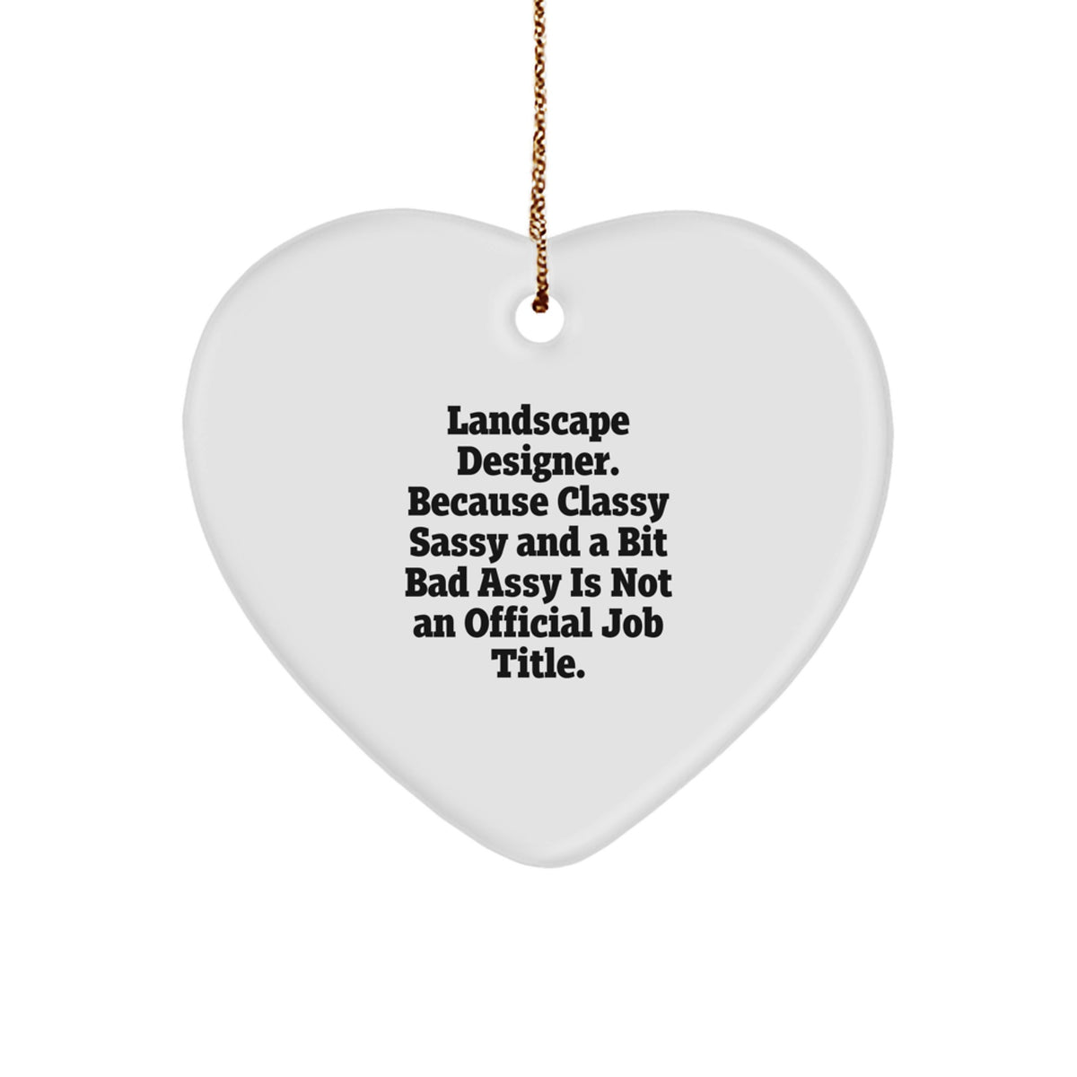 Landscape Designer Keepsake Christmas Ornament for Him Surprise Gift - Image 1