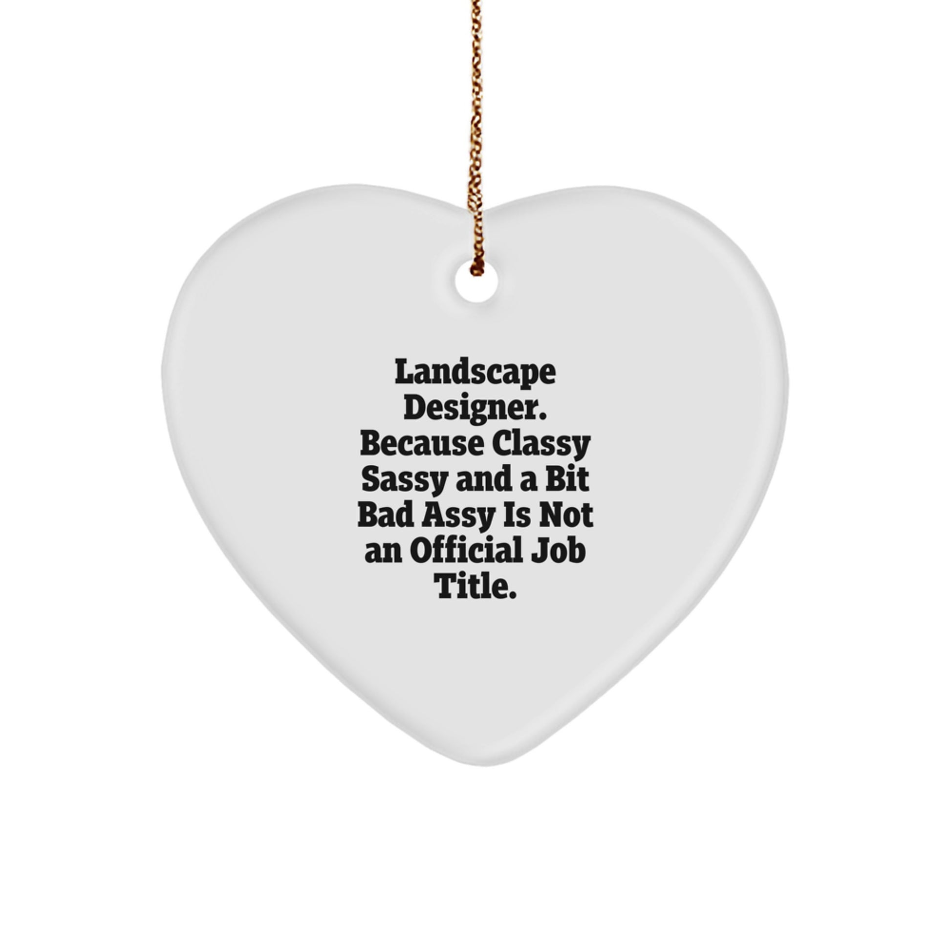 Landscape Designer Keepsake Christmas Ornament for Him Surprise Gift - Image 1