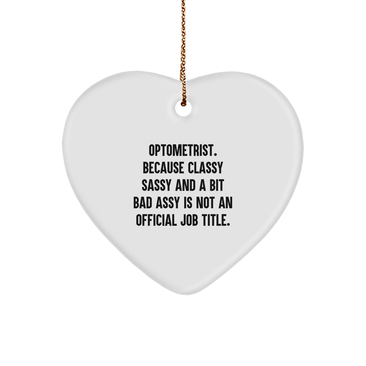 Optometrist Keepsake Christmas Ornament for Him Gift - Image 1
