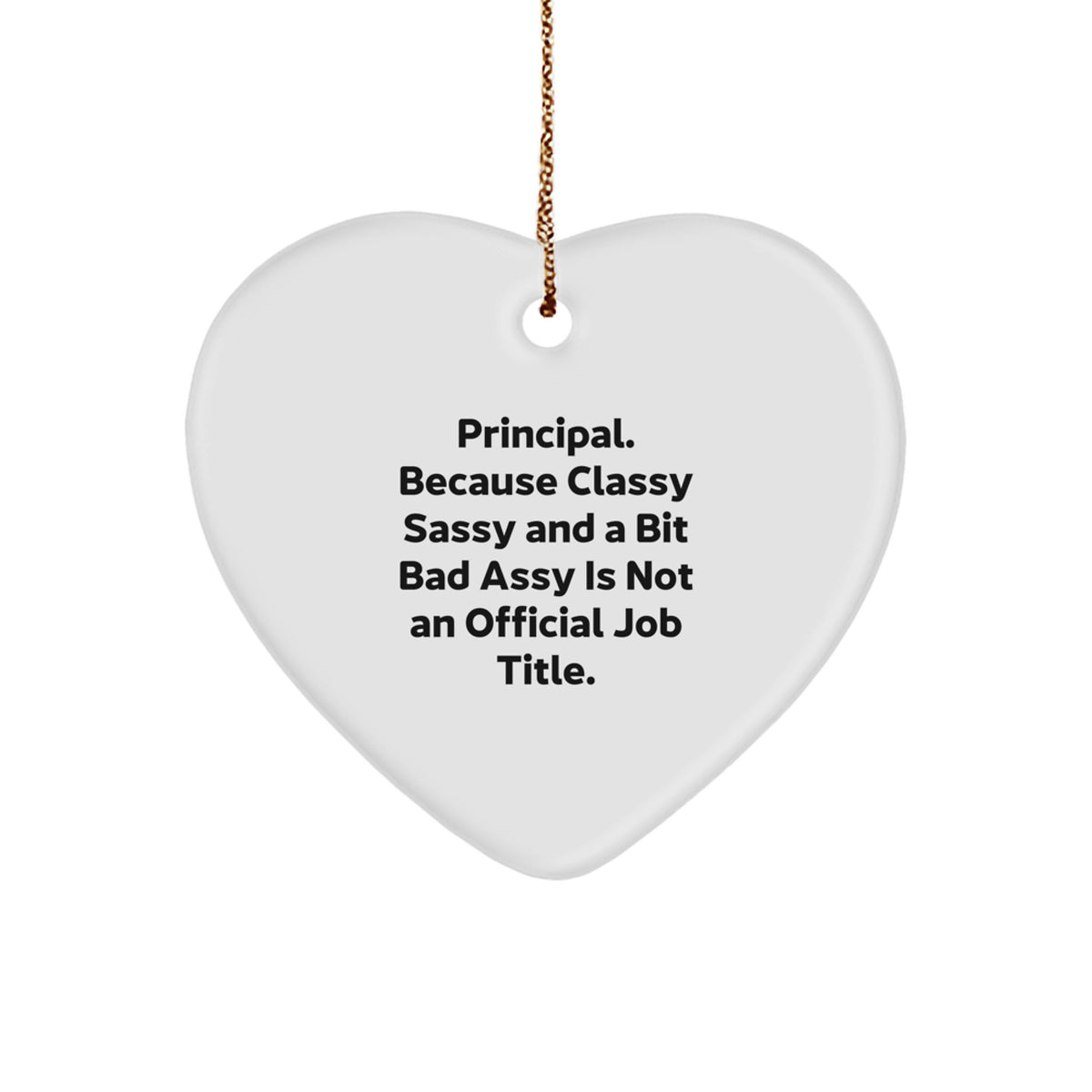 Christmas Ornament Gift for Coworkers - Classy Principal Idea - Image 1