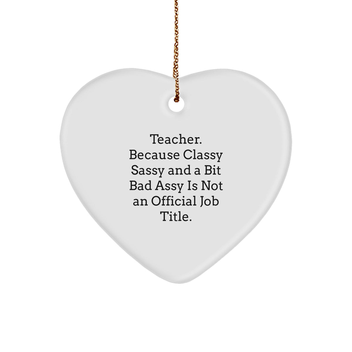 Teacher Keepsake Christmas Ornament for Him Gift - Image 1