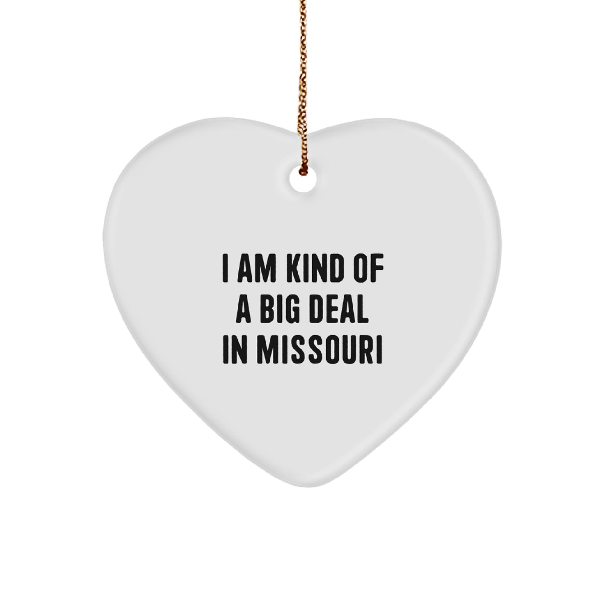 I'm Kind of a Prime Selection in Missouri Christmas Heart Ornament Gifts from Family - Image 1