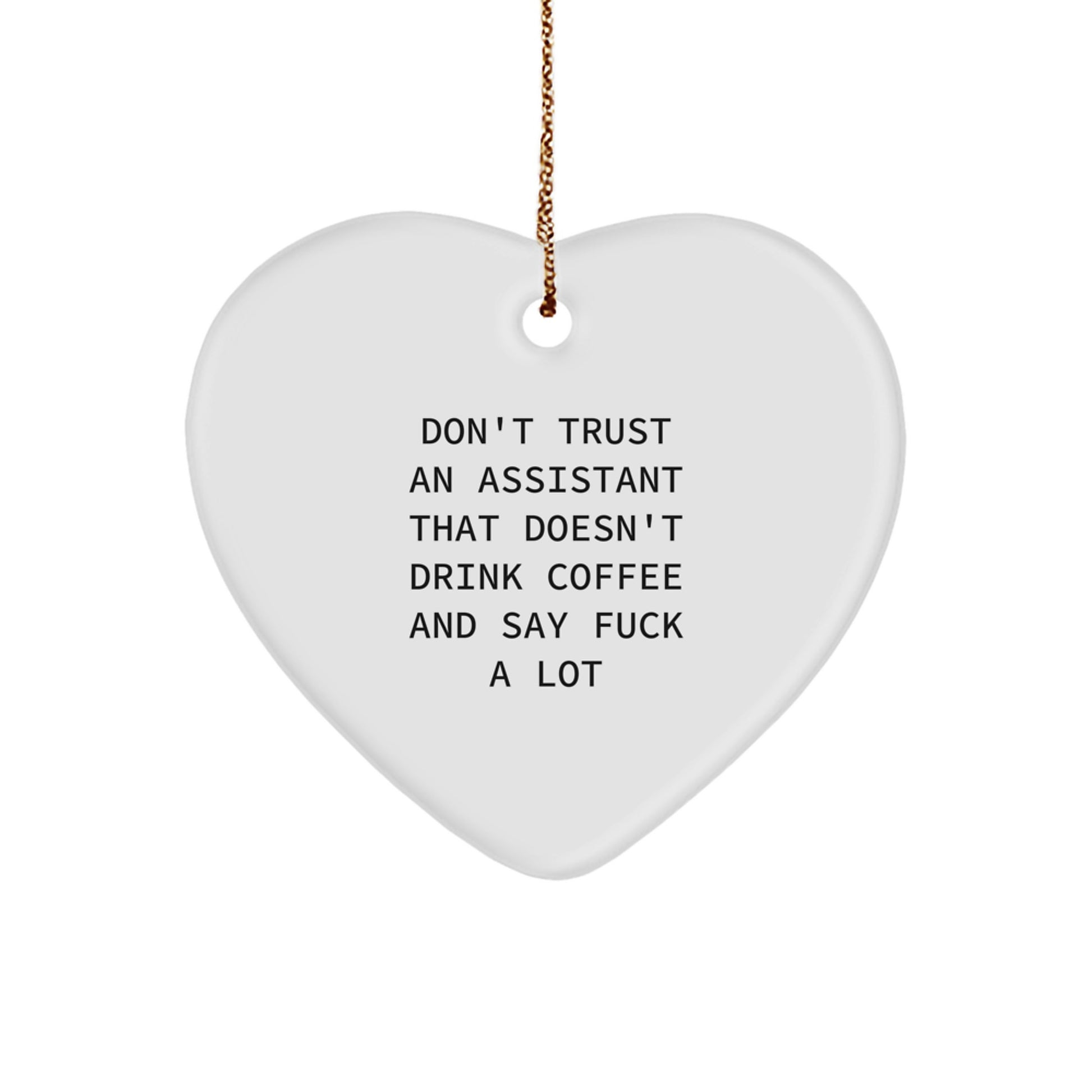 Sassy Assistant Christmas Ornament for Friends Gift – Coffee & Chaos - Image 1