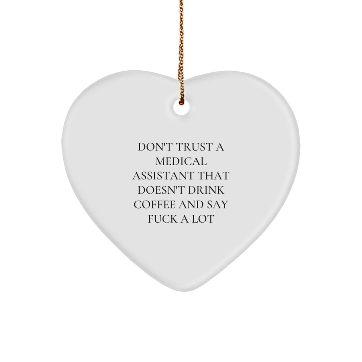 Medical Assistant Heart Vibrant Christmas Ornament Keepsake for Him Gift - Image 1
