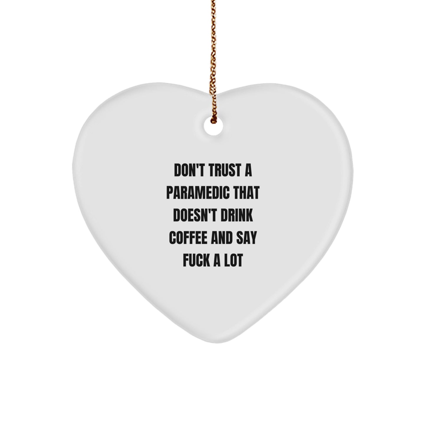 Joyful Rescue Worker Heart Christmas Ornament Gift for Happy Kids Favorite - Image 1