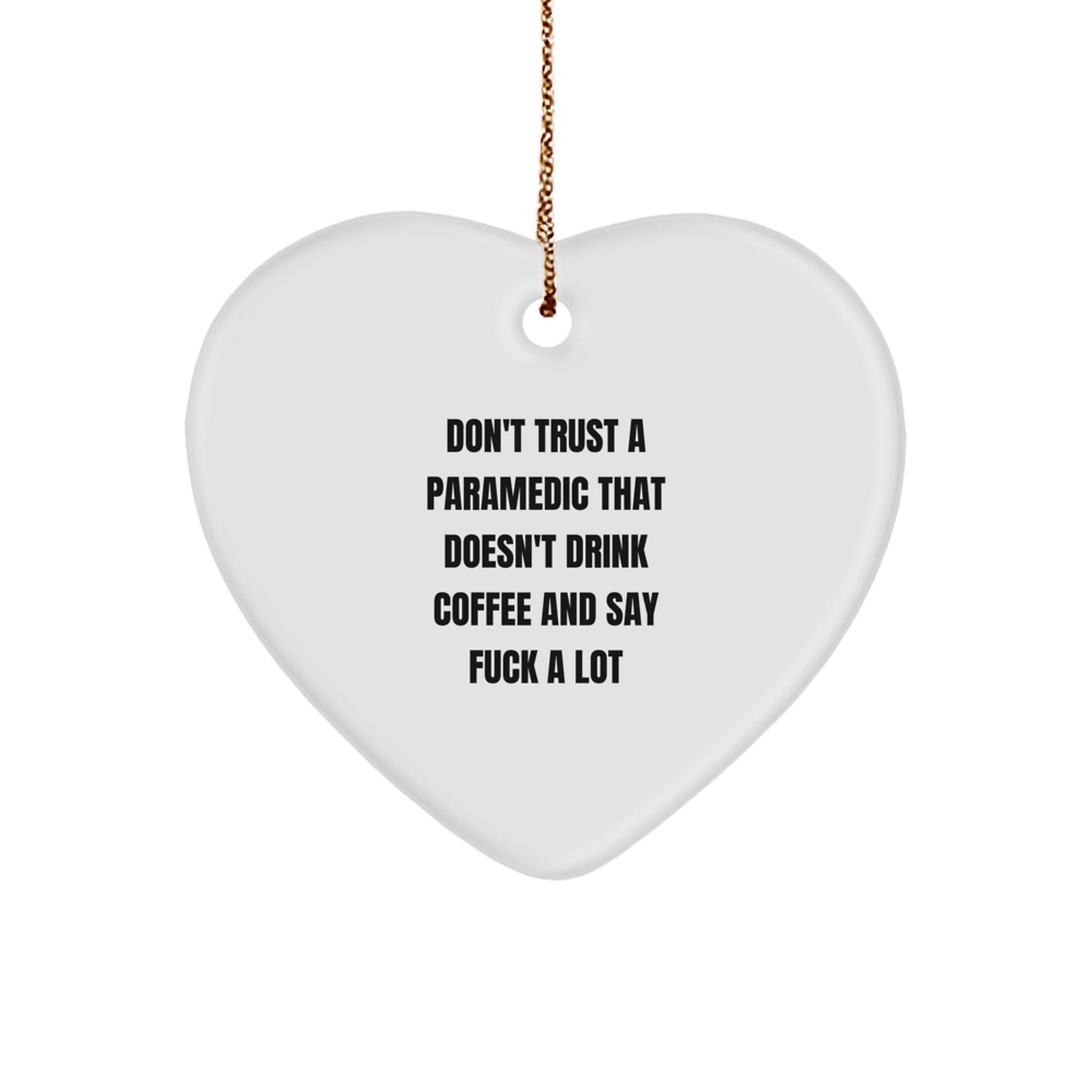 Joyful Rescue Worker Heart Christmas Ornament Gift for Happy Kids Favorite - Image 1