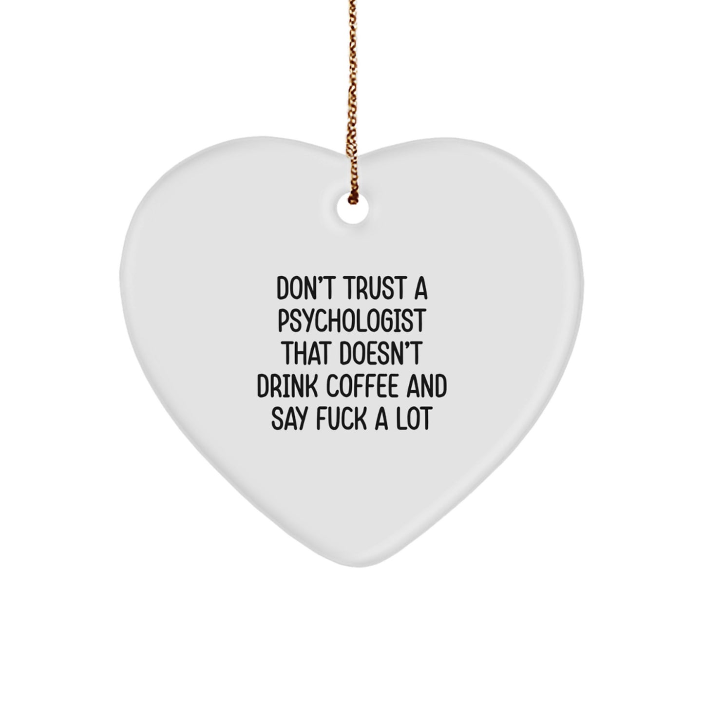 Sassy Psychologist Christmas Ornament for Friends Novelty Humor Gift - Image 1