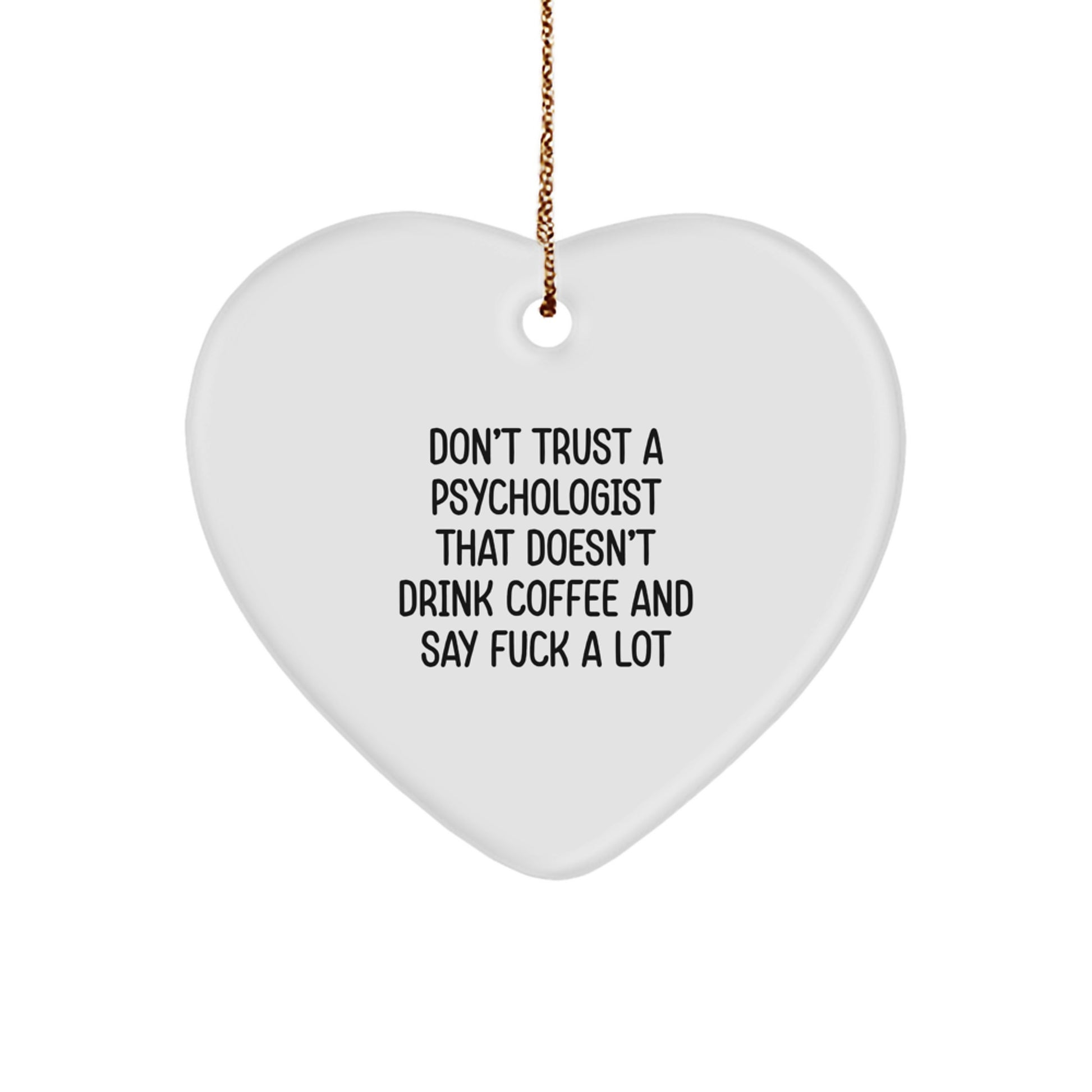 Sassy Psychologist Christmas Ornament for Friends Novelty Humor Gift - Image 1