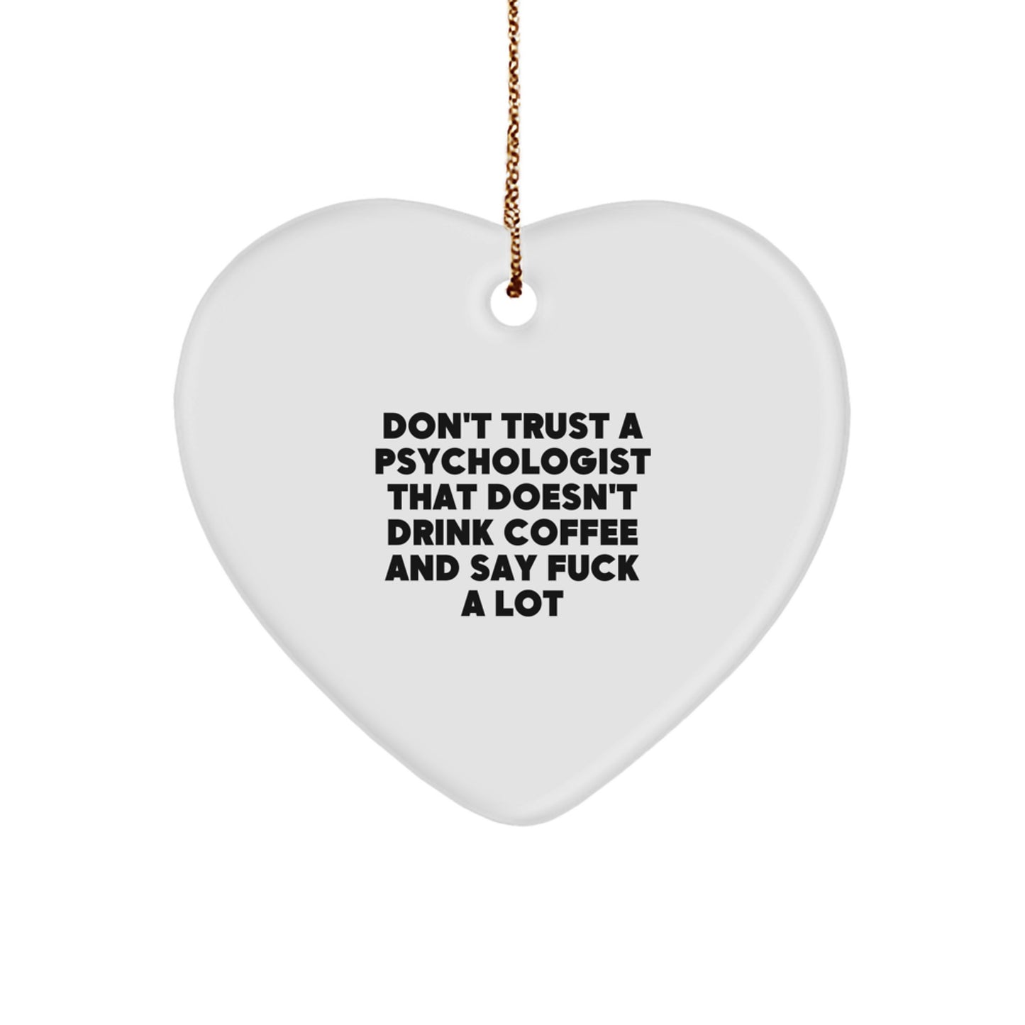 Psychologist Christmas Ornament Idea for Coworkers Humorous Gift - Image 1