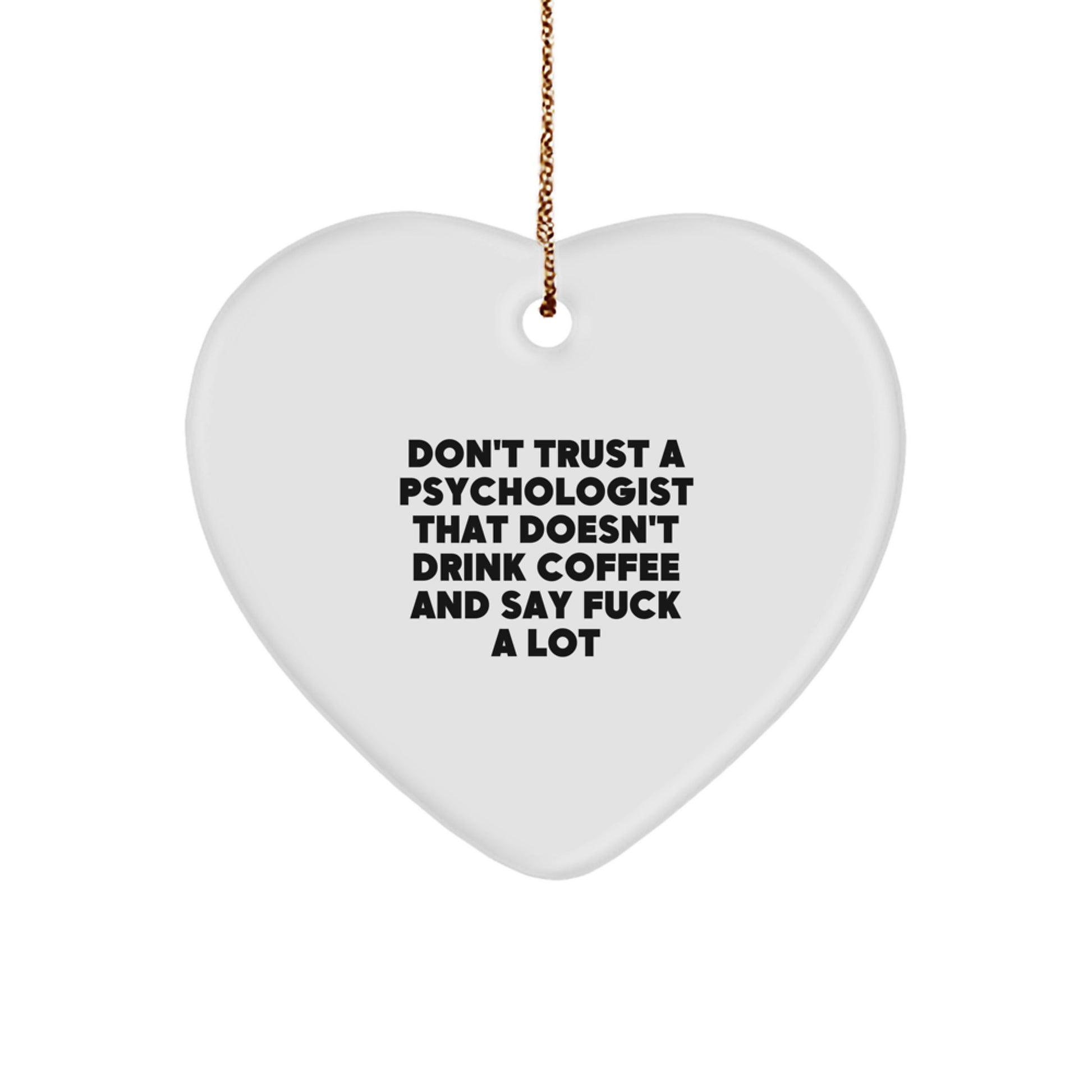 Psychologist Christmas Ornament Idea for Coworkers Humorous Gift - Image 1
