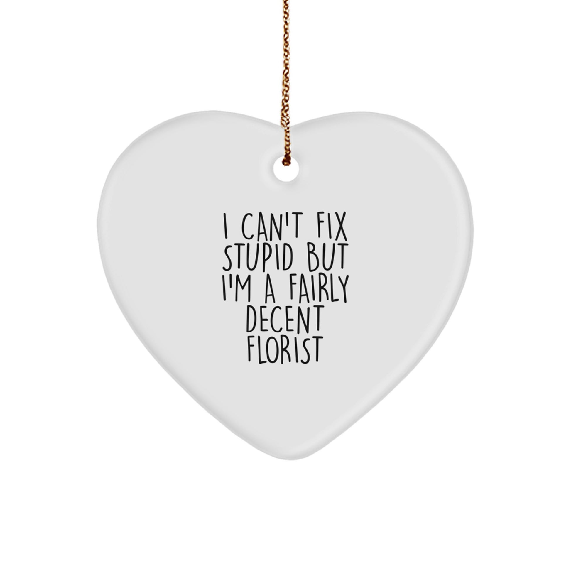 Funny Florist Gifts from Friends to Florists on Christmas Unique Ornament - Image 1