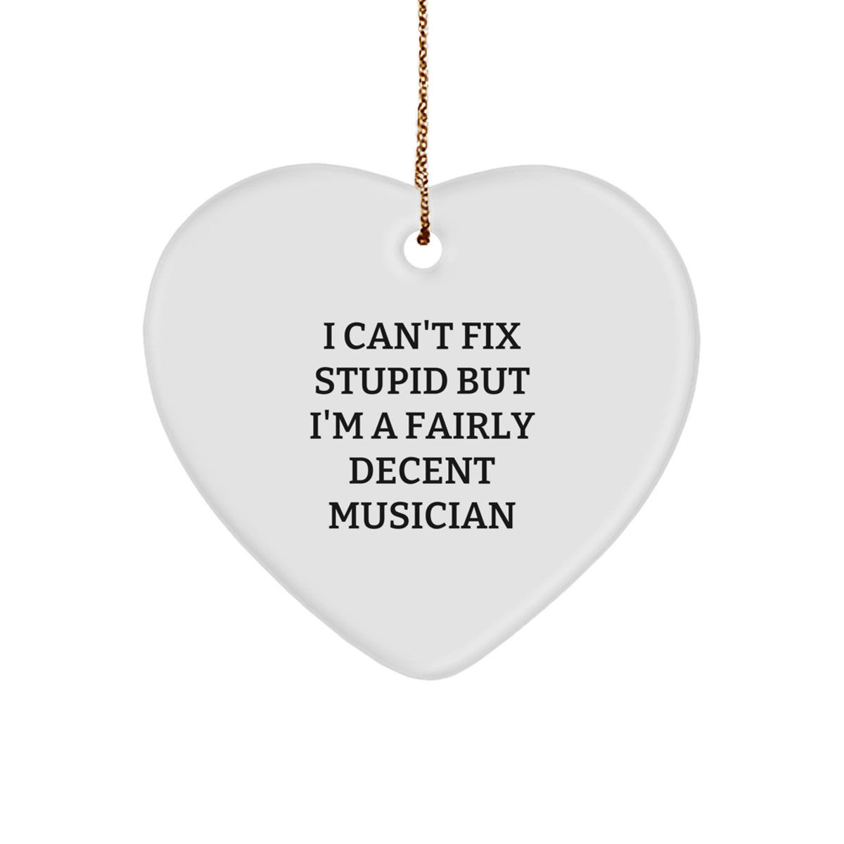 Playful Musician Christmas Ornament for Friends Novelty Gift - Image 1