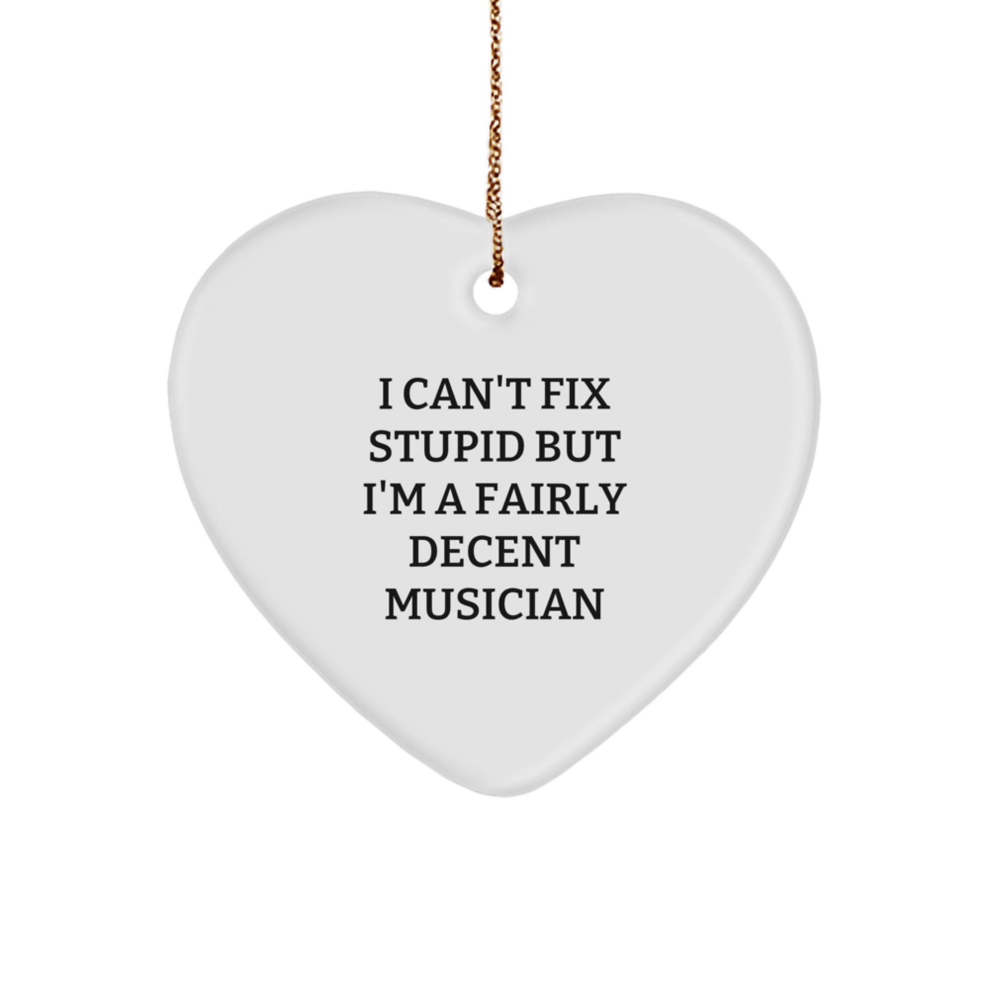 Playful Musician Christmas Ornament for Friends Novelty Gift - Image 1