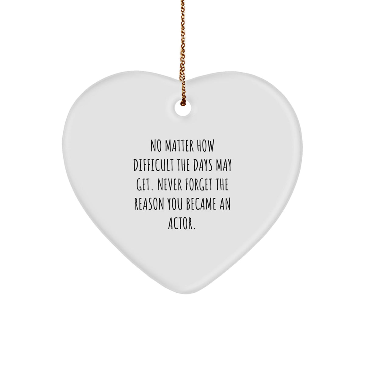Actor Christmas Ornament for Family Treasure Gift Never Forget Reason - Image 1