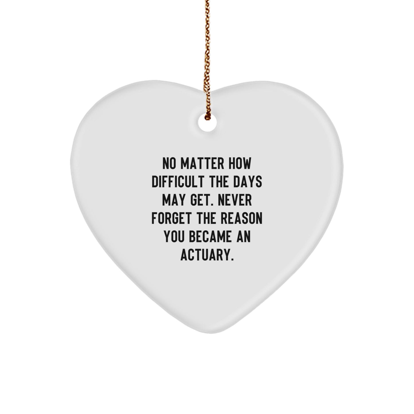 Actuary Christmas Ornament Keepsake for Him Never Forget the Reason Gift - Image 1