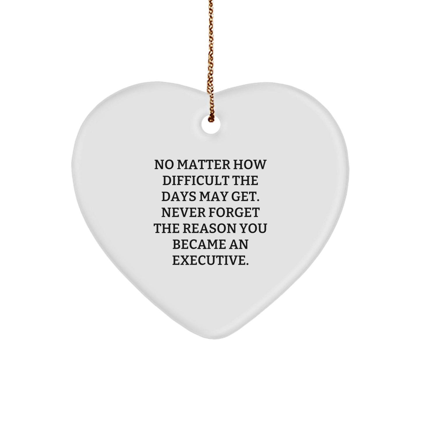 Funny Executive Heart Ornament Gifts from Women to Men, Executive Christmas Unique Gifts for Coworkers, Men Executive Heart Ornaments for Office Decor - Image 1