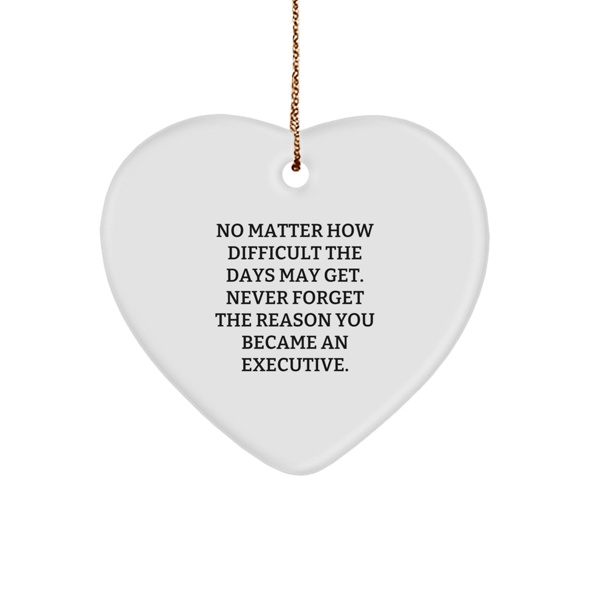 Funny Executive Heart Ornament Gifts from Women to Men, Executive Christmas Unique Gifts for Coworkers, Men Executive Heart Ornaments for Office Decor - Image 1