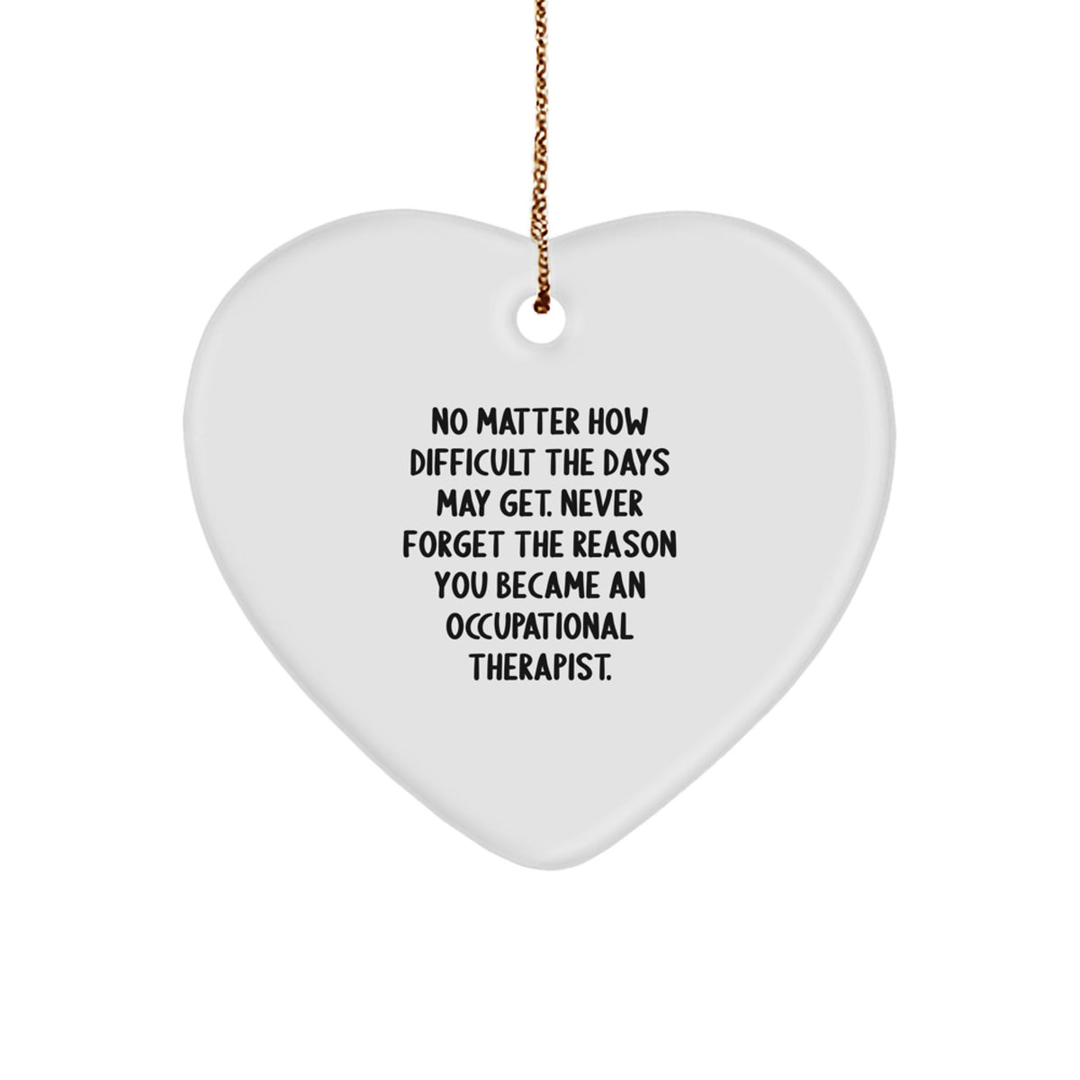 Heartfelt Gifts for Occupational Therapist Men Women Friends from Family - Inspirational Heart Ornament for Christmas Unique Gifts - Image 1