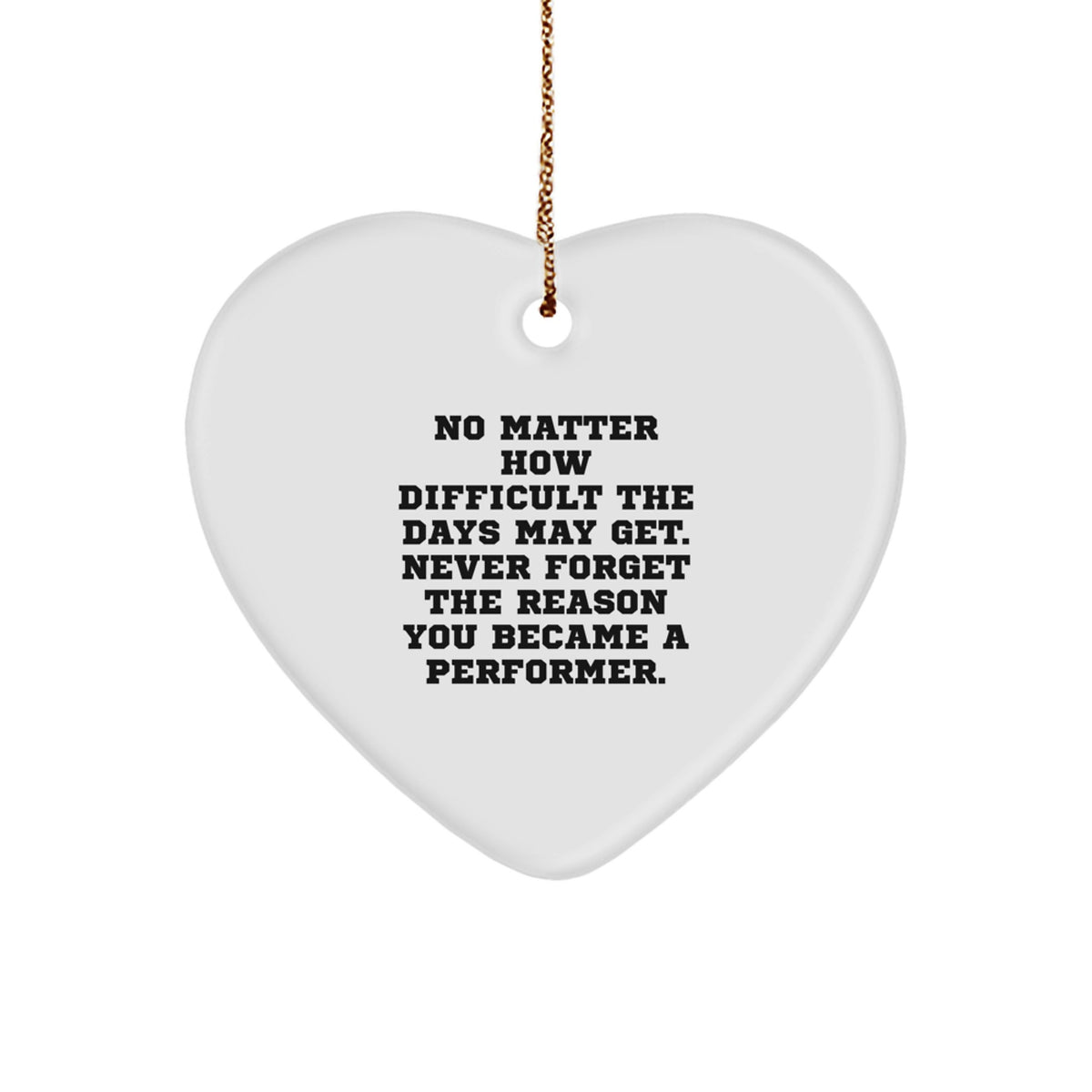 Unstoppable Performer Christmas Ornament for Friends Gift - Image 1