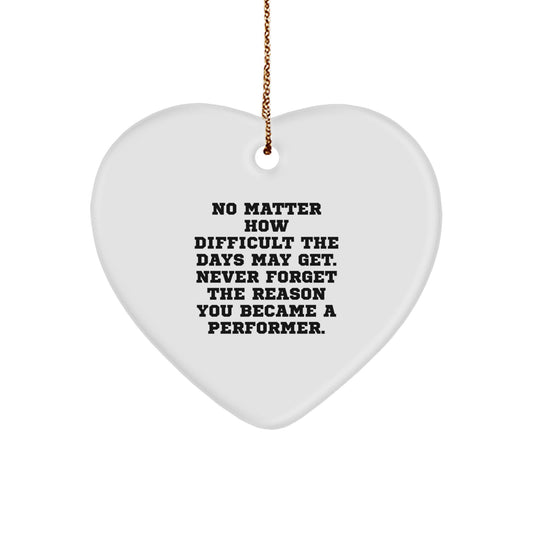 Unstoppable Performer Christmas Ornament for Friends Gift - Image 1