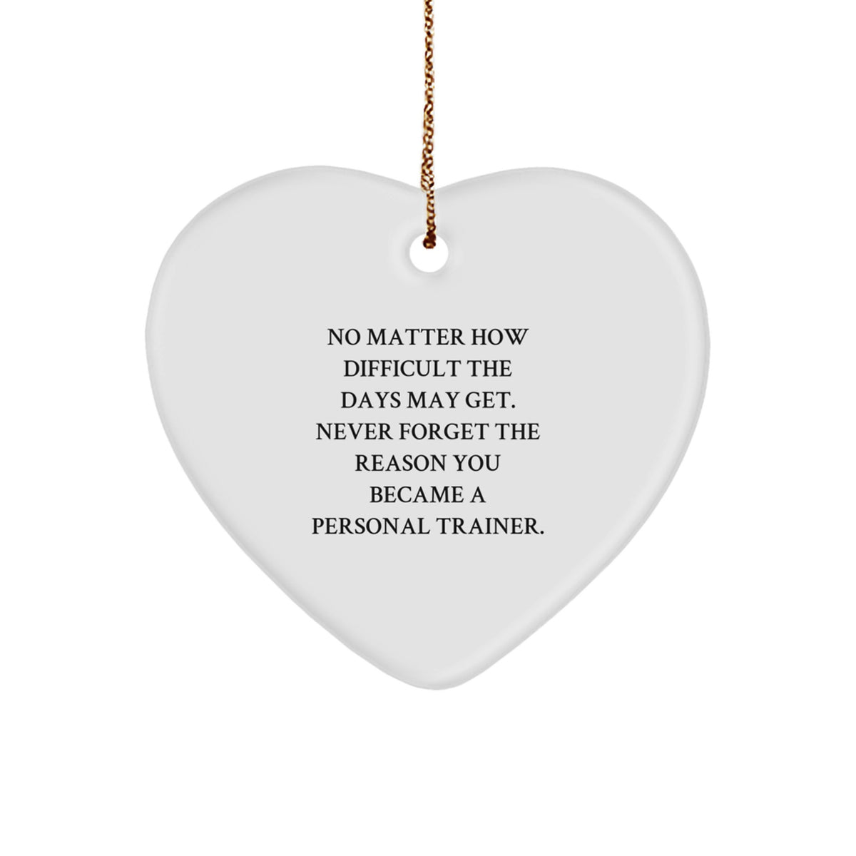 Personal Trainer Heart Christmas Ornament for Coworkers Idea Gift - Image 1