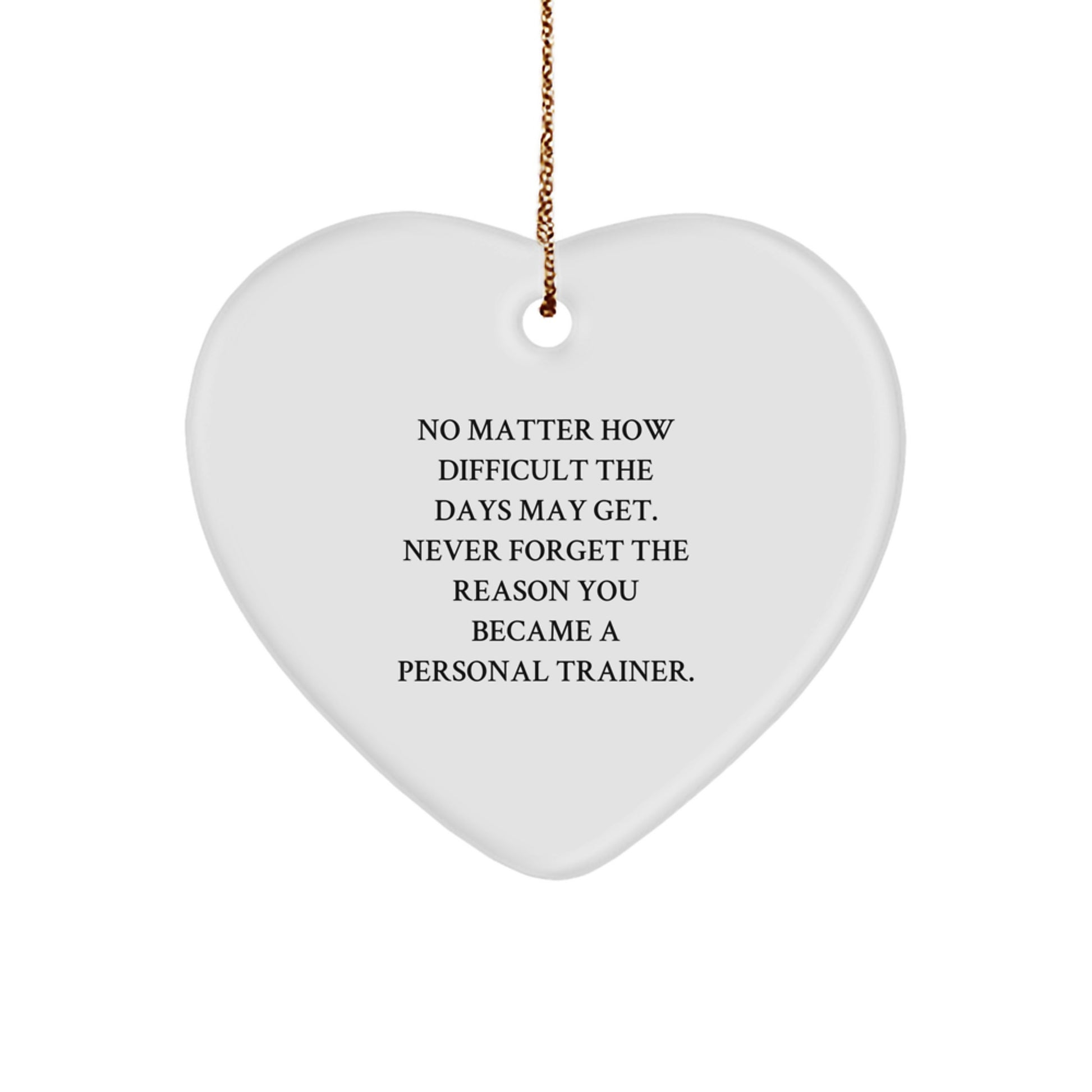 Personal Trainer Heart Christmas Ornament for Coworkers Idea Gift - Image 1