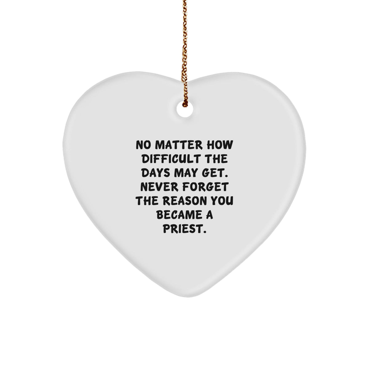 Priest Christmas Ornament Keepsake for Him Gift Never Forget the Reason - Image 1