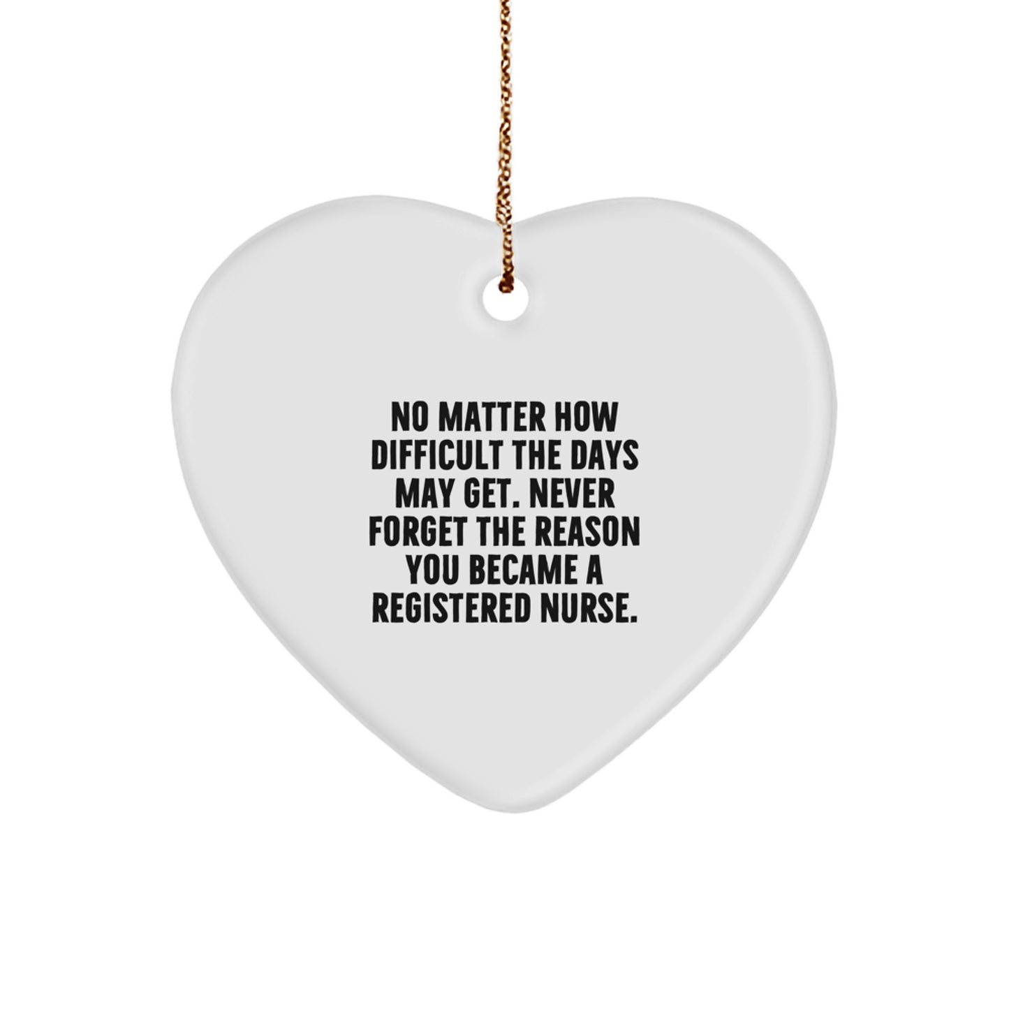 Inspirational Registered Nurse Christmas Ornament Gift for Friends - Image 1