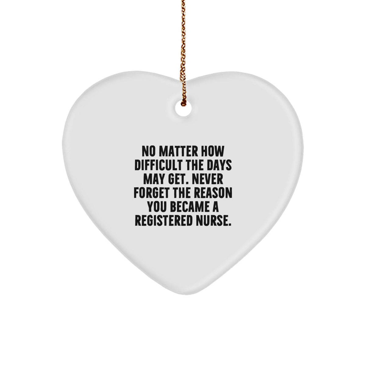 Inspirational Registered Nurse Christmas Ornament Gift for Friends - Image 1
