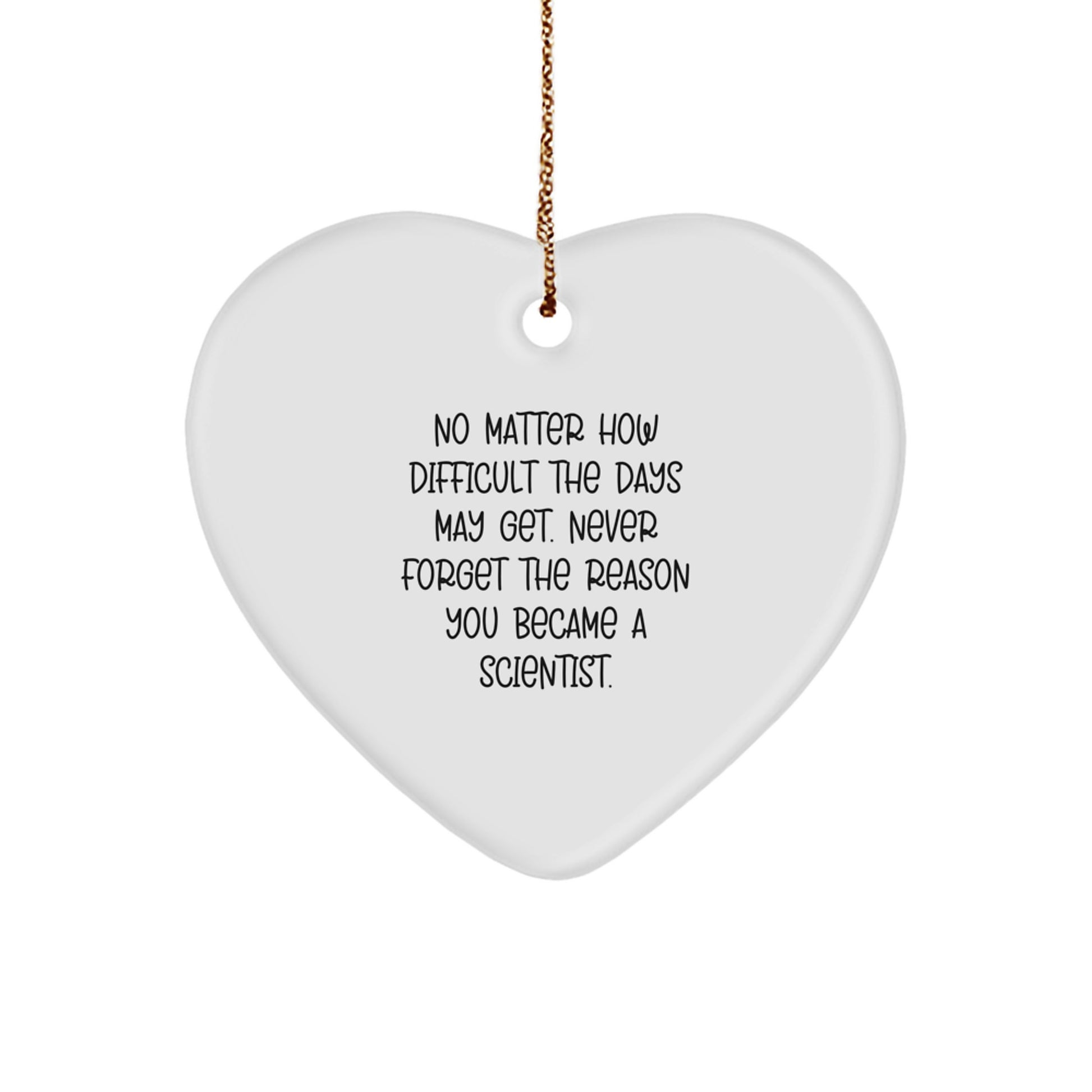 Funny Scientist Gifts for Men Women Friends at Christmas Unique Heart Ornament Gifts from Family - Image 1