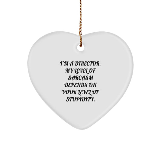 Sarcastic Director Christmas Bright Ornament Novelty for Friends Gift - Image 1