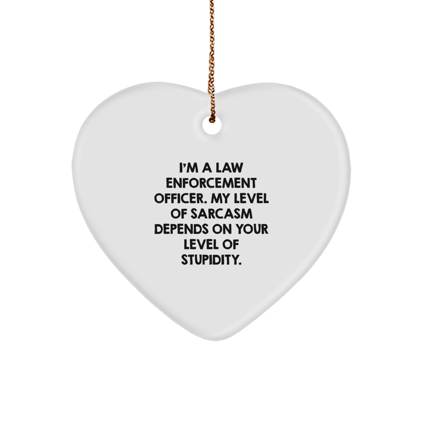 Christmas Unique Gift for Her Law Enforcement Officer Christmas Ornament - Image 1