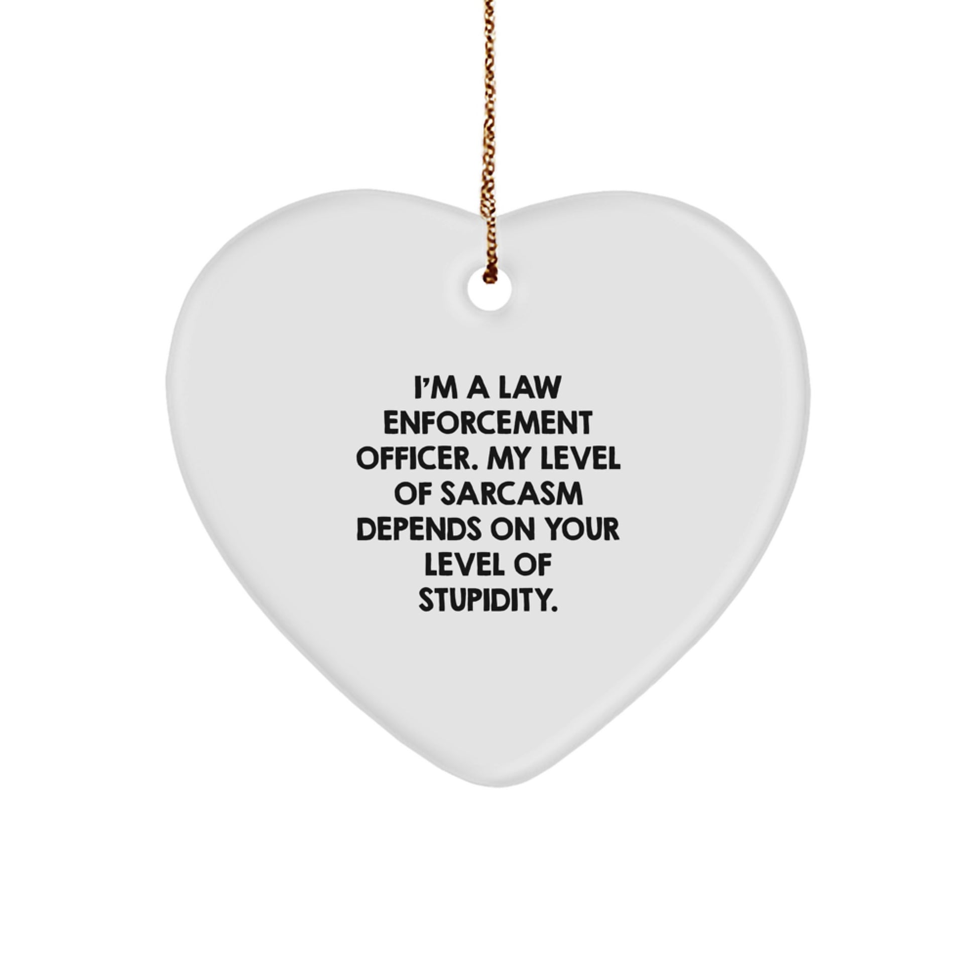 Christmas Unique Gift for Her Law Enforcement Officer Christmas Ornament - Image 1