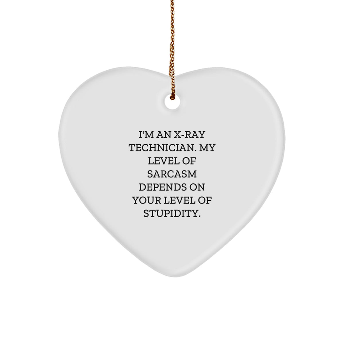 Christmas Gift X-Ray Technician Heart Ornament for Her Present - Image 1