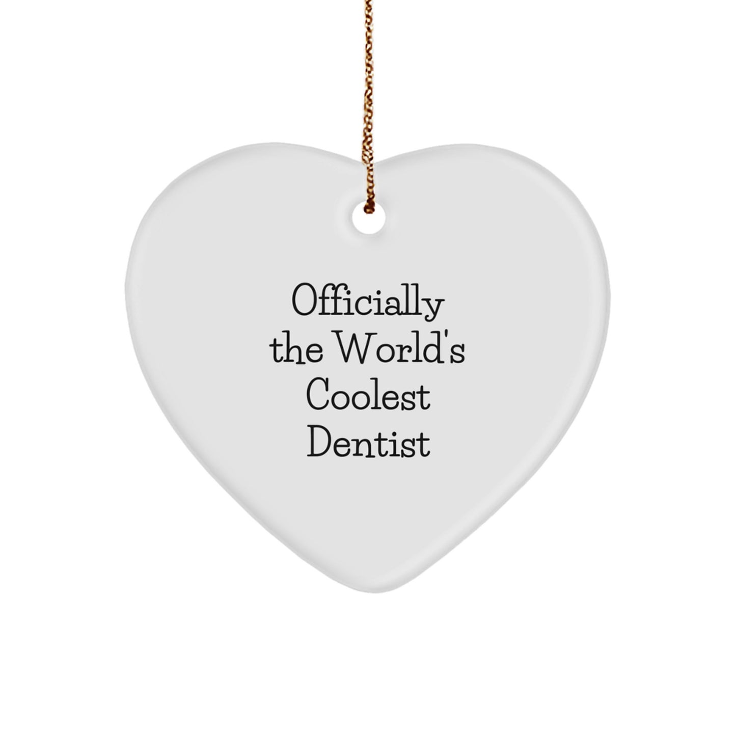Dentist Ornament for Him Christmas Gift – World's Coolest Dentist - Image 1