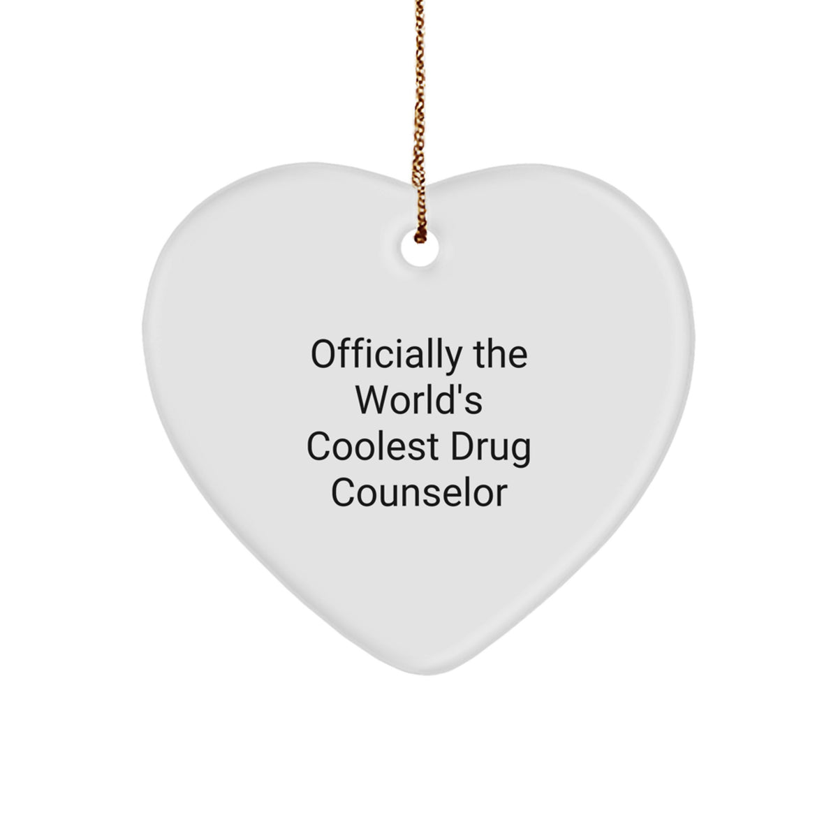 Drug Counselor Keepsake Christmas Ornament for Him Gift - Image 1
