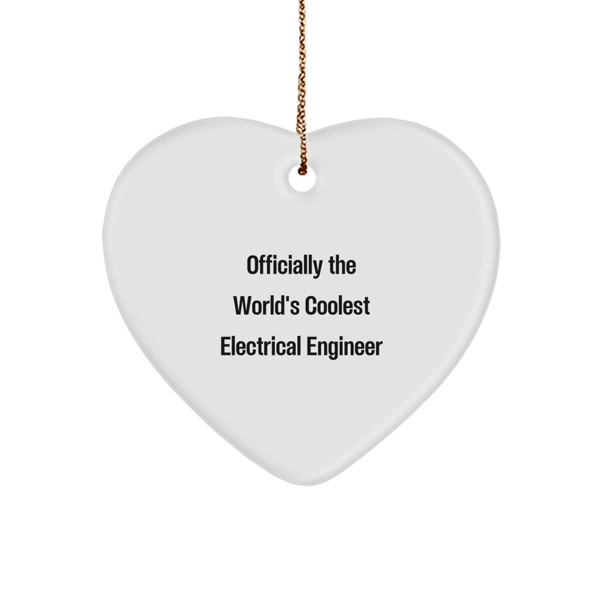 Electrical Engineer Heart Ornament for Family Treasure Gift – Christmas - Image 1