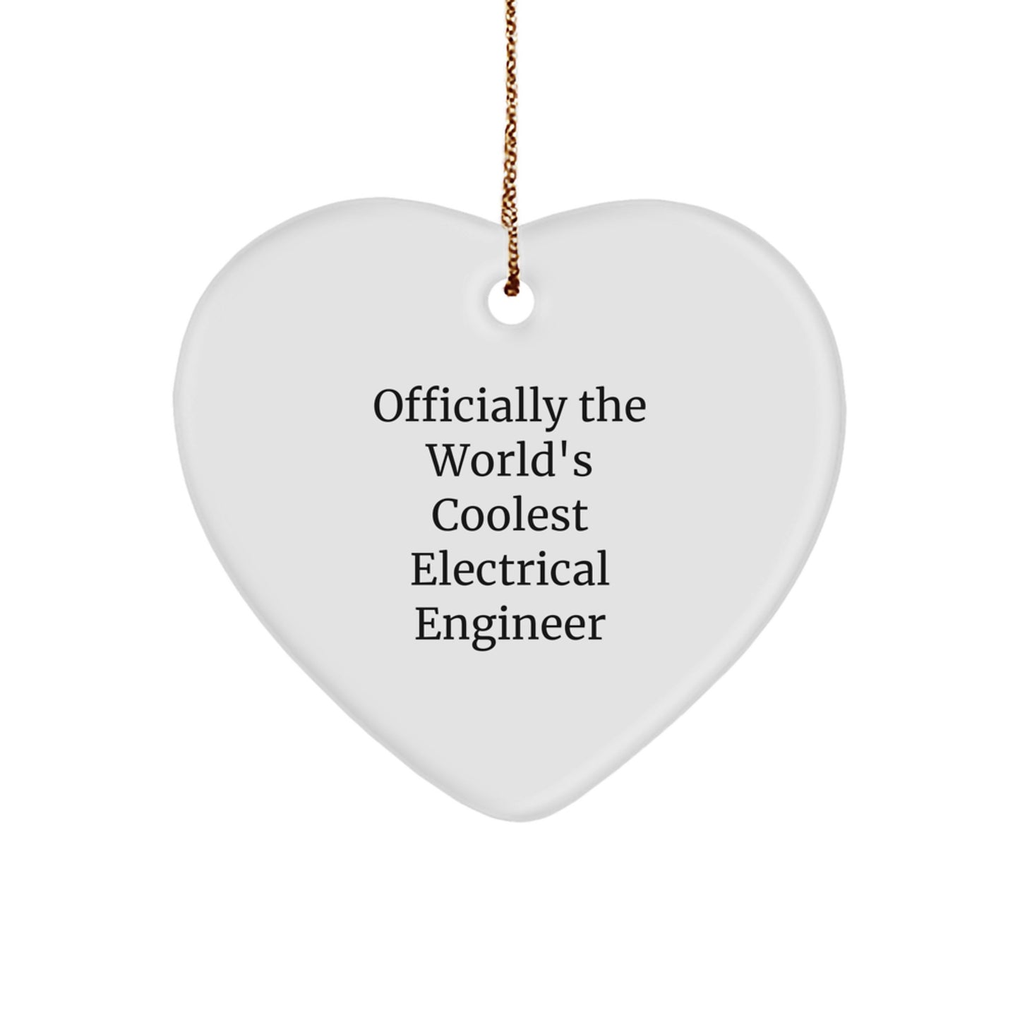 Electrical Engineer Heart Ornament Idea for Coworkers Xmas Official Gift - Image 1